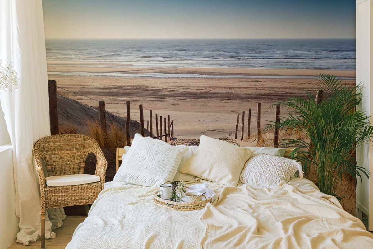 Fototapete mit Strand-Landschaft im Schlafzimmer