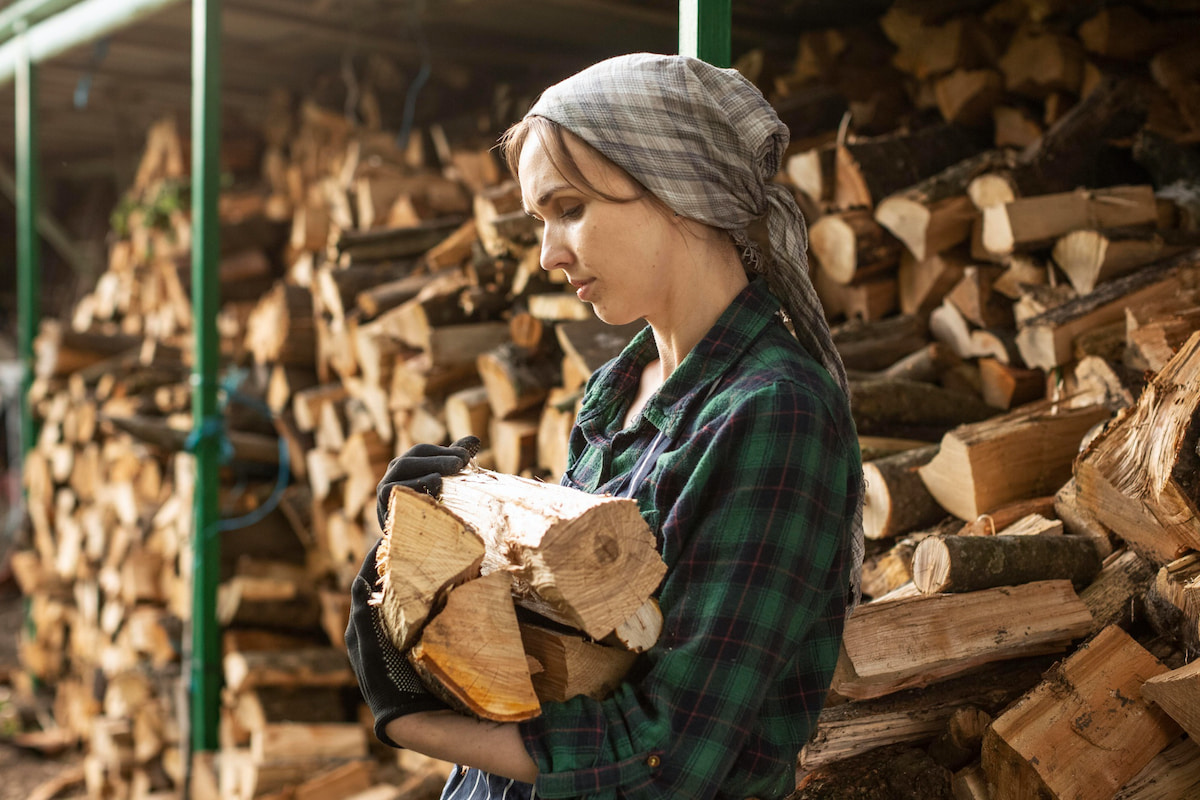 Holz muss unbedingt brandsicher gelagert werden.
